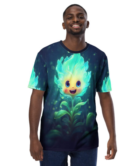 Cute Habanero Flower Flames Uni-Sex All Over Print T-Shirt