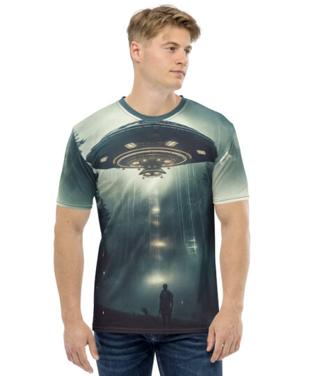 Alien Abduction All Over Print Uni-Sex T-Shirt
