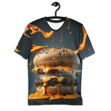 Stylish Burger Splash Uni-Sex All Over Print T-Shirt – durable everyday unisex apparel