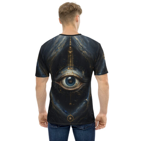 Vibrant Cosmic Eye All Over Print Uni-Sex T-Shirt – eye-catching full print casual top
