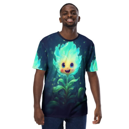 Premium Cute Habanero Flower Flames Uni-Sex All Over Print T-Shirt – soft all-over print unisex tee