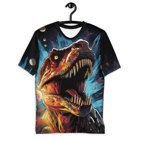 Stylish Dinosaur Abstract Painting Uni-Sex T-Shirt – durable everyday unisex apparel