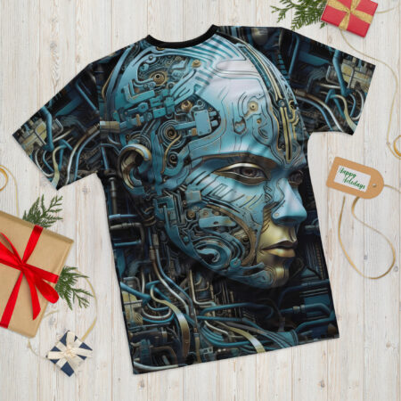 Stylish Dynamic Biomechanical Skull #6 All Over Print Uni-Sex T-Shirt – durable everyday unisex apparel