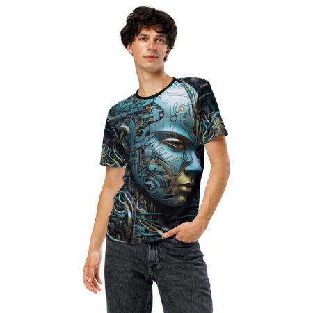 Stylish Dynamic Biomechanical Skull #6 All Over Print Uni-Sex T-Shirt – durable everyday unisex apparel