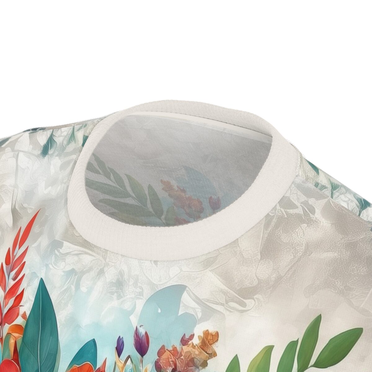 Floral Unisex All Over Print Tee Design 3 - Image 8