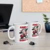 A mug features a winking cow holding a red rose, with the text 