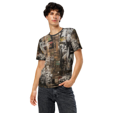 Vibrant Graffiti #2 All Over Print Uni-Sex T-Shirt – eye-catching full print casual top