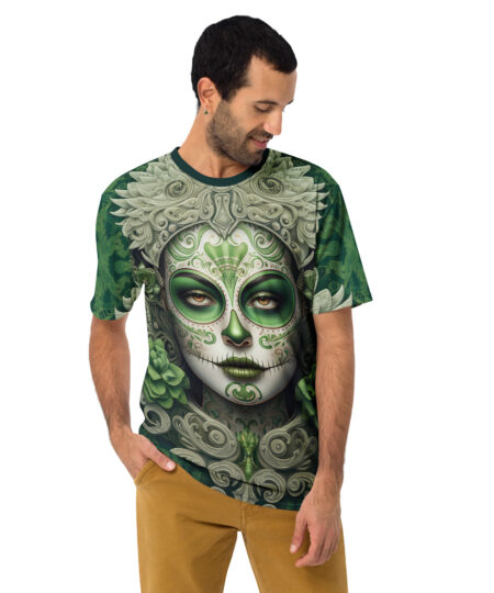 La Catrina Green tone All Over Print Uni-Sex T-Shirt