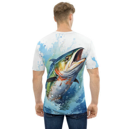 Vibrant Mackerel Fishing Uni-Sex T-Shirt V2 – eye-catching full print casual top