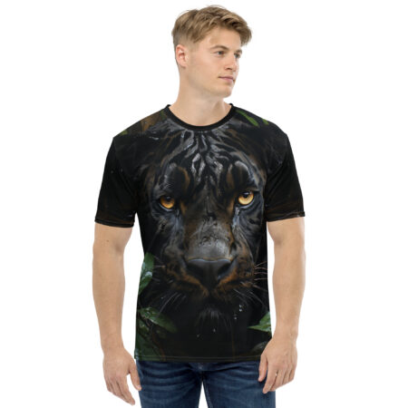 Comfortable Panther Uni-Sex T-Shirt – breathable cotton all-over design
