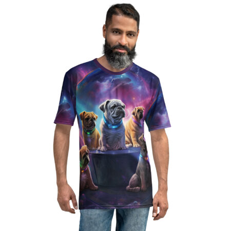 Comfortable Space Puppies All Over Print T-Shirt #1 – breathable cotton all-over design