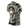 Women's Skull Baroque Tee — Gothic Floral All-Over Print