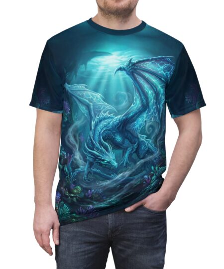 Underwater Ice Dragon Tee — Fantasy All-Over Print Shirt