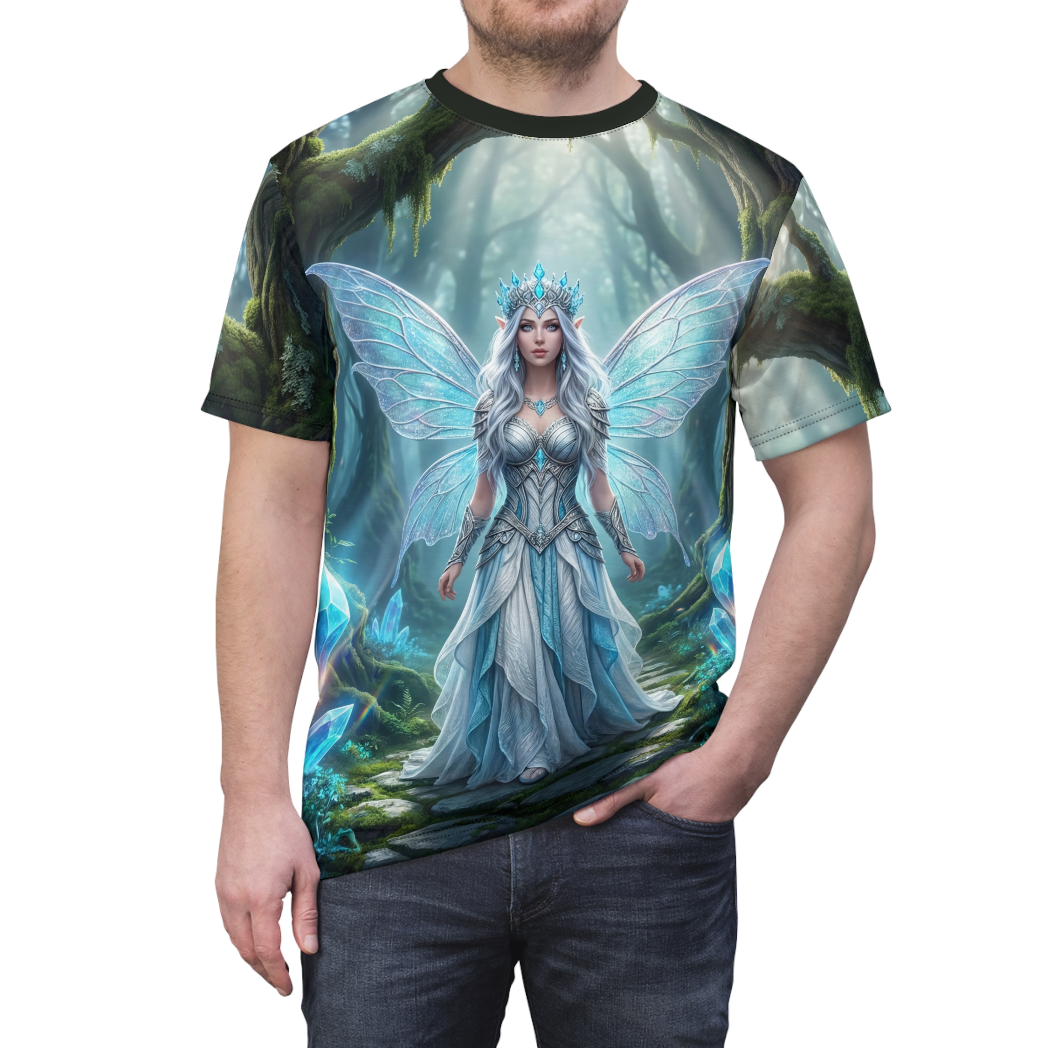 Fairy Queen All-Over Print Tee — Enchanted Forest Fantasy T-Shirt