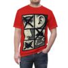 Comfortable Graphic Tee — Pop Art Propaganda Illustration All Over Print – breathable cotton all-over design