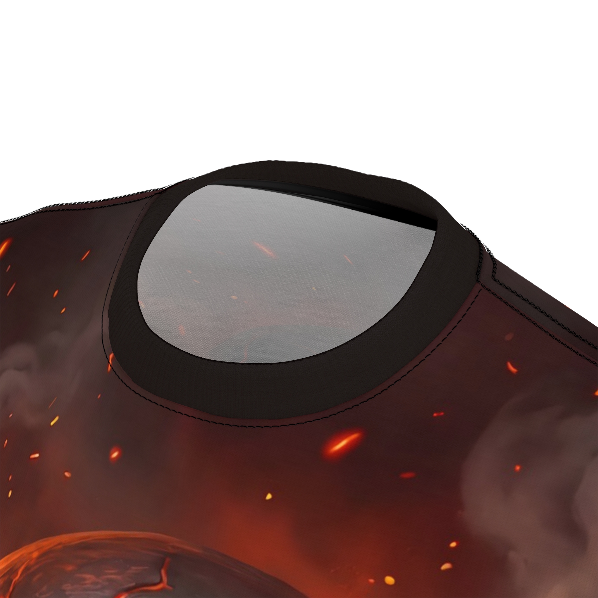 Flaming Skull All-Over Graphic Tee - Image 5