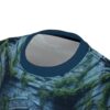 Stone structures with moss and vines cover this all over print t-shirt.