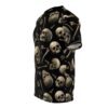Realistic skulls and bones in a vintage style cover this all over print t-shirt.