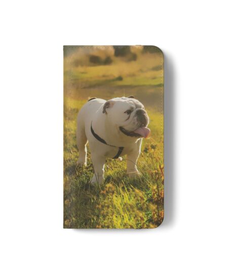 Bulldog Sunset Flip Phone Case – Wallet Folio with Card Slots