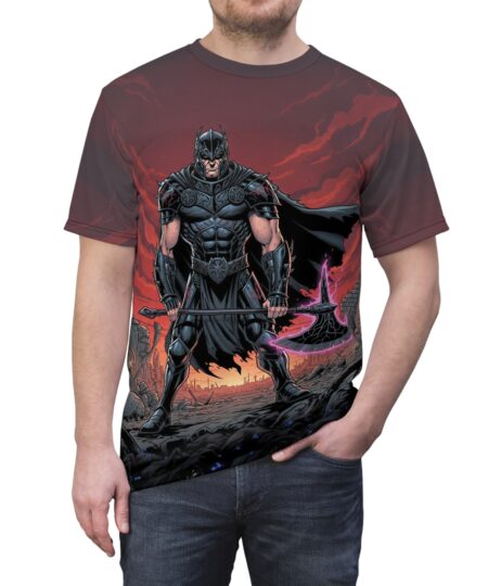 Dark Warrior Graphic Tee — Gothic Battle Valkyrie Design