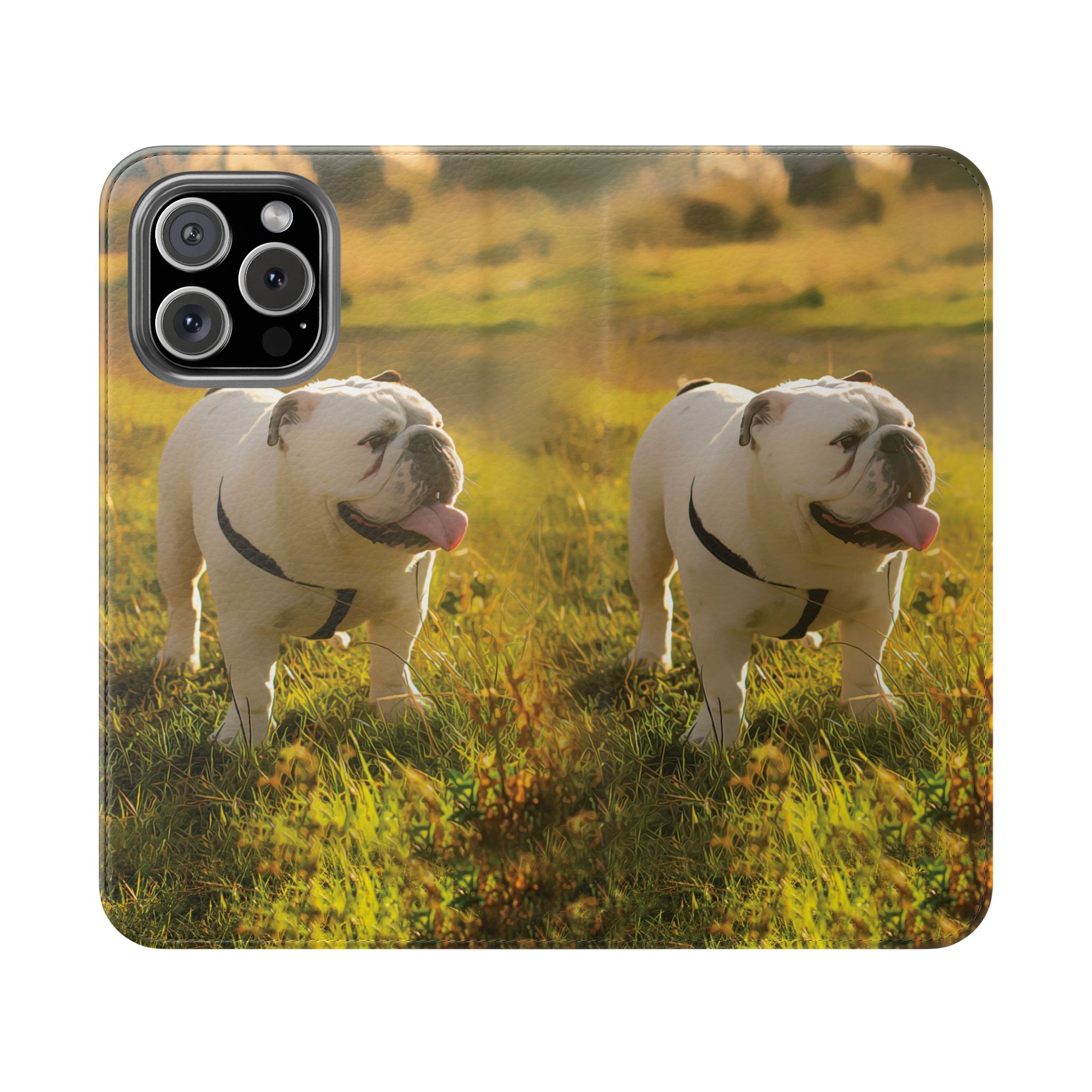 Bulldog Sunset Flip Phone Case – Wallet Folio with Card Slots - Image 25