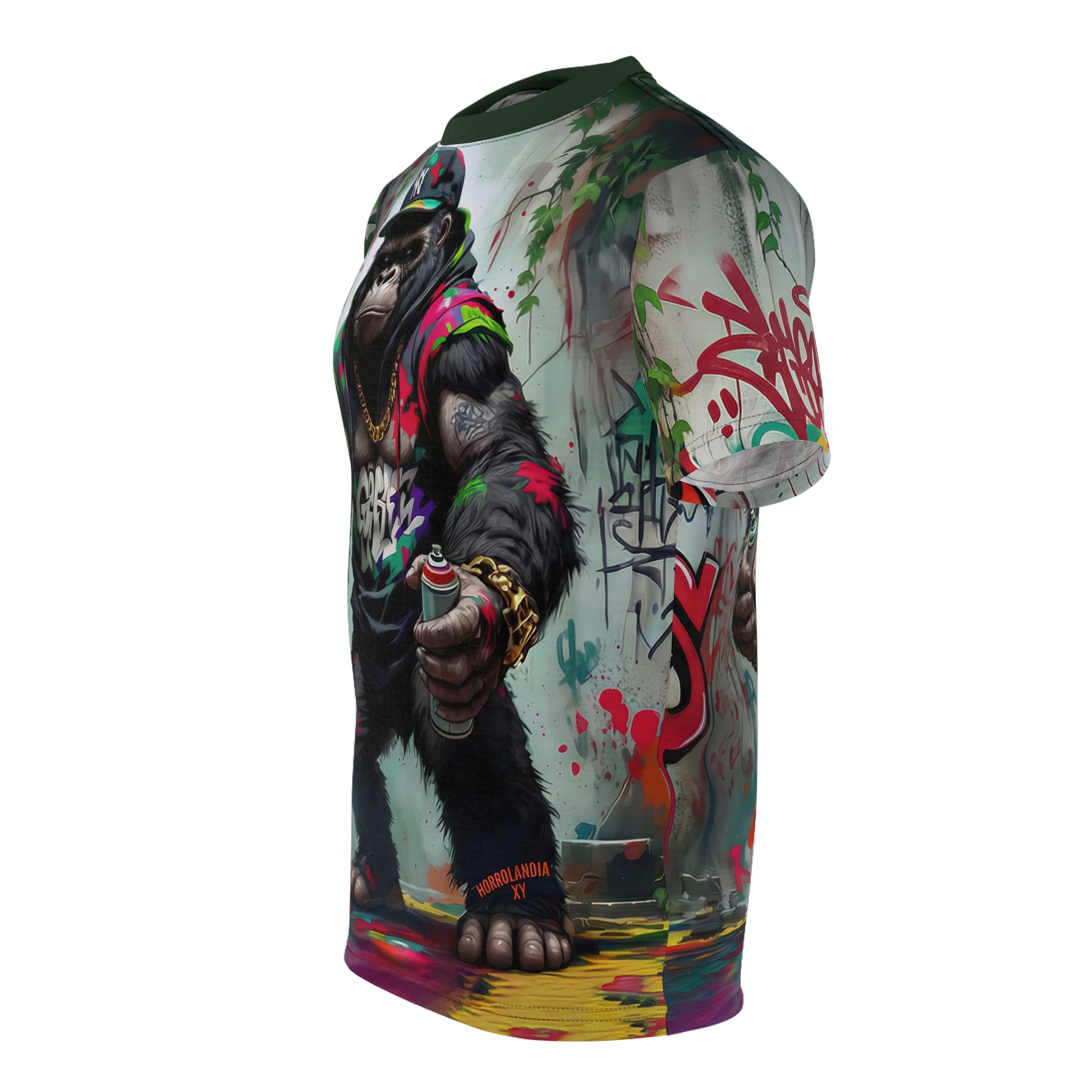 Graffiti Ape Streetwear Tee — Urban Gorilla Spray Paint Design - Image 4
