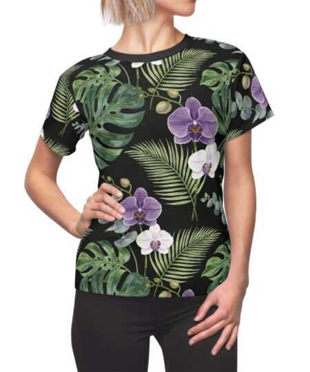 Tropical Orchid All-Over Print Tee