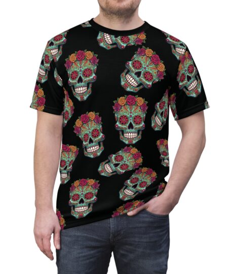 Day of the Dead Floral Sugar Skull Tee