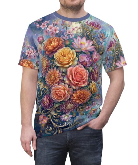 Floral Bouquet All‑Over Print Tee