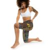 Sleek Capri Leggings - Animated Yellow Cartoon Characters All Over Print – breathable activewear capri leggings - Detail View 4
