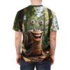 Comfortable Cute Snail Graphic Tee — Smiling Snail All-Over Print T-Shirt – breathable cotton all-over design