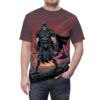 Premium Dark Warrior Graphic Tee — Gothic Battle Valkyrie Design – soft all-over print unisex tee