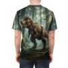 Comfortable Dinosaur T-Shirt — Realistic Forest T. rex All-Over Print – breathable cotton all-over design