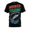 Vibrant marlin graphics splash across this t-shirt with a 360-degree graphic that covers the entire surface from front to back for anglers.