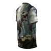 Comfortable T-Rex Forest All-Over Print Tee — Realistic Dinosaur Graphic T-Shirt – breathable cotton all-over design
