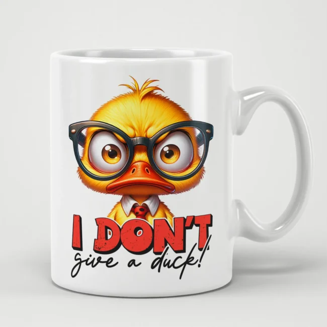 Sassy I Dont Give A Duck Sarcastic Duck Mug – perfect witty coffee mug