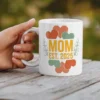 White ceramic mug with 