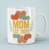 White ceramic mug with 