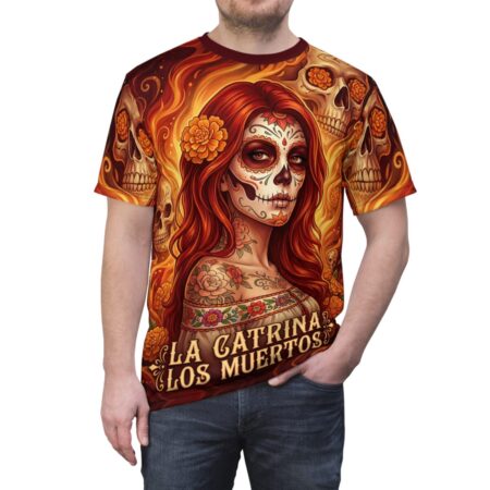 La Catrina Day of the Dead All Over Print Graphic T-Shirt