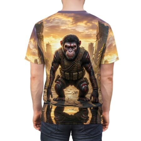 Alternative view of Apocalyptic Soldier Ape All Over Print Graphic Tee