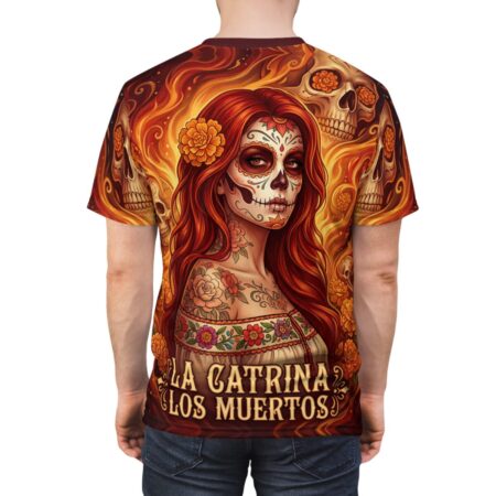 Alternative view of La Catrina Day of the Dead All Over Print Graphic T-Shirt