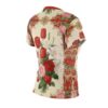 A vintage floral bouquet tee featuring red roses and tulips with a 360 wrap-around design and vibrant seamless print.