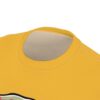 Yellow skate punk skull motifs span this entire garment using a 360-degree graphic that covers every inch of the fabric from shoulder to hem.