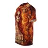 Vibrant La Catrina artwork and marigold flowers flow across every inch of this t-shirt in a bold 360-degree graphic that covers the entire garment surface.