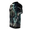 Dark moody city tones cover this graphic streetwear tee, depicting a hooded panda character in a gritty alleyway scene.