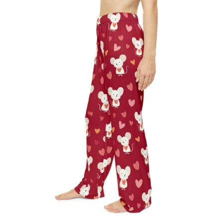 Alternative view of Valentine Mouse Women's Pajama Pants With Hearts