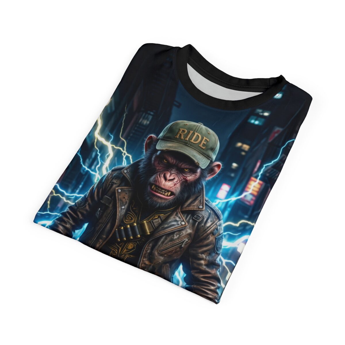 Electric Urban Chimp Graphic Tee - All Over Print - Image 5