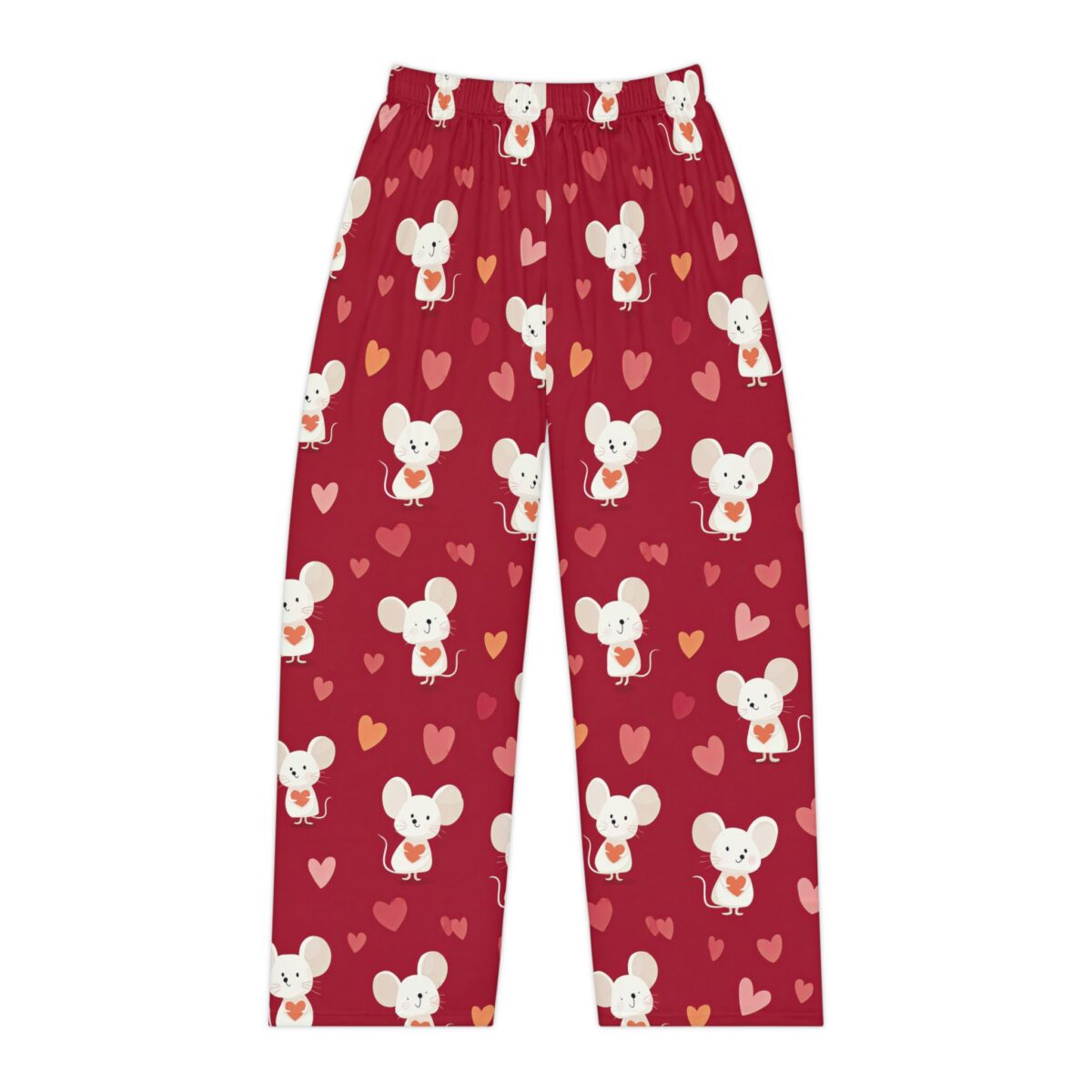 Valentine Mouse Women's Pajama Pants With Hearts - Image 3