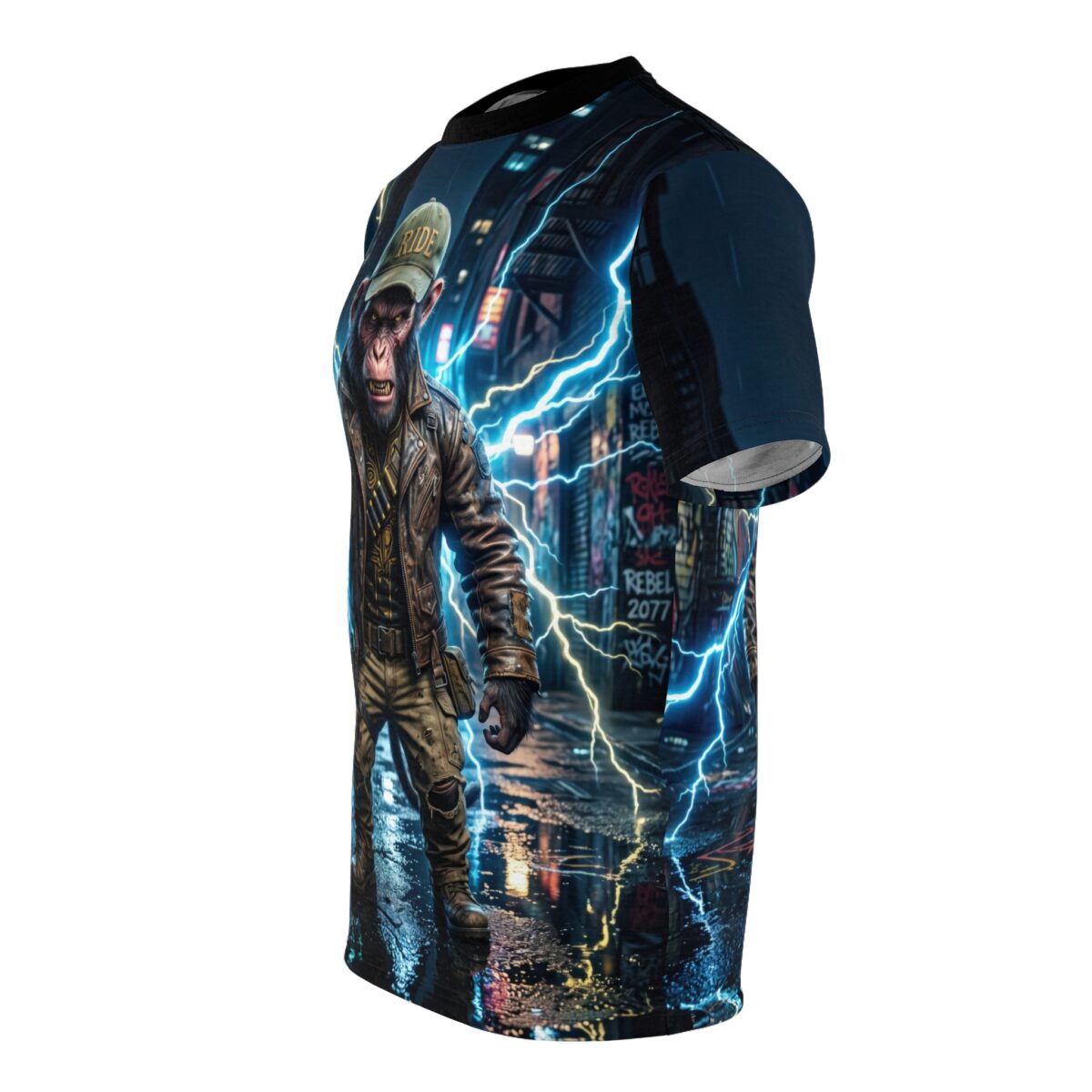 Electric Urban Chimp Graphic Tee - All Over Print - Image 3
