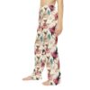 Chihuahua ballerinas in pink tutus and blue fans, cream all over print sublimation pajama pants.